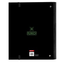 Ring binder Munich Caviar Black 27 x 32 x 3.5 cm