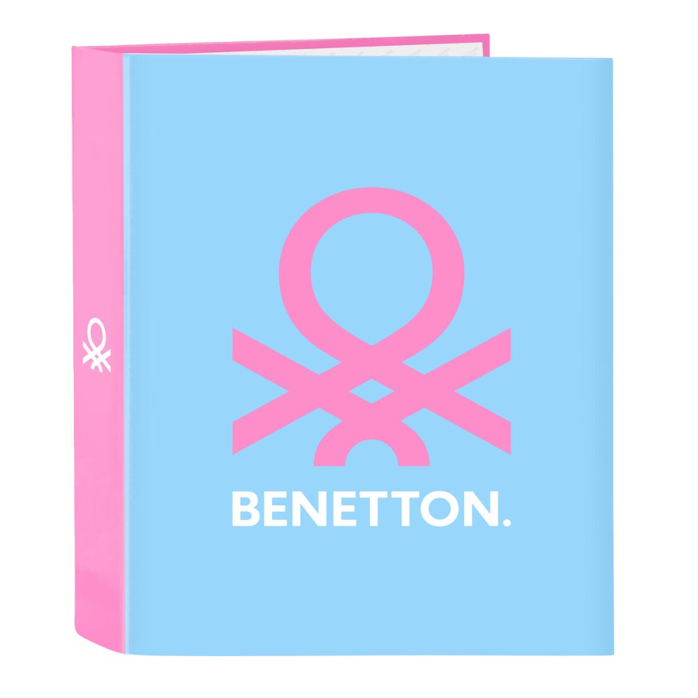 Ringbuch Benetton Spring Rosa Himmelsblau A4 27 x 33 x 6 cm