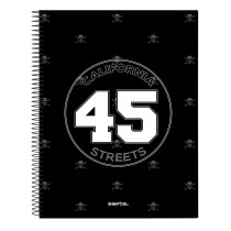 Carnet Safta California Noir A4 120 Volets