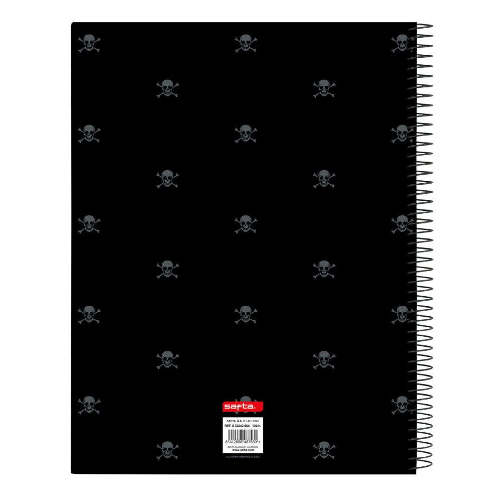 Carnet Safta California Noir A4 120 Volets