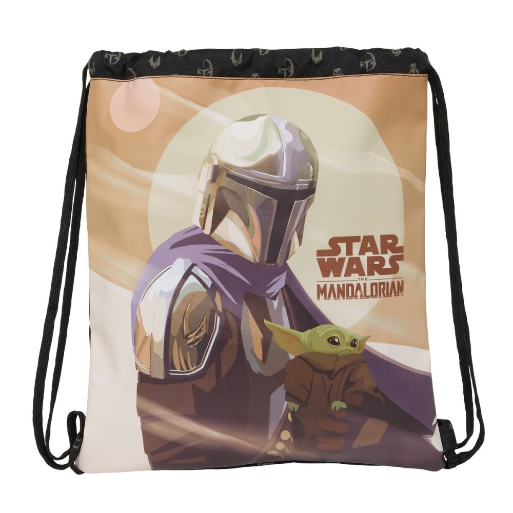 Rucksack für Kinder The Mandalorian This is the way Schwarz 35 x 40 x 1 cm