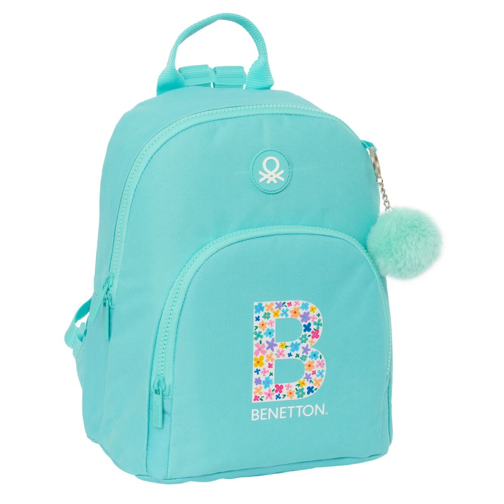 Rucksack Benetton Letter Mini grün 25 x 30 x 13 cm