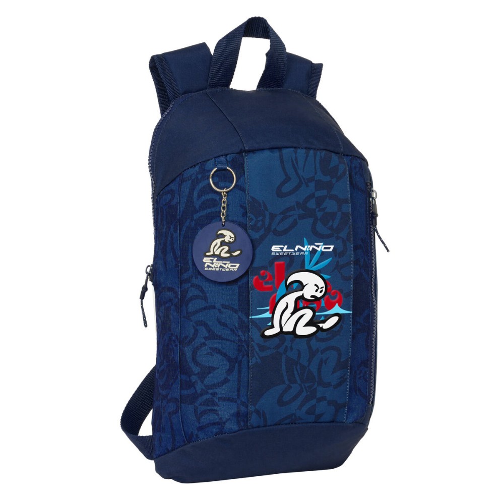 Rucksack El Niño Paradise Mini Marineblau 22 x 39 x 10 cm