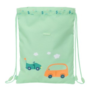 Rucksacktasche mit Bändern Safta Coches grün 26 x 34 x 1 cm