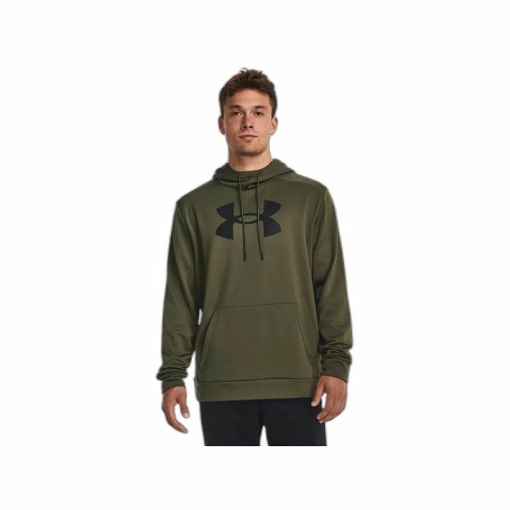 Sweat à capuche homme Under Armour Fleece Big Logo Olive