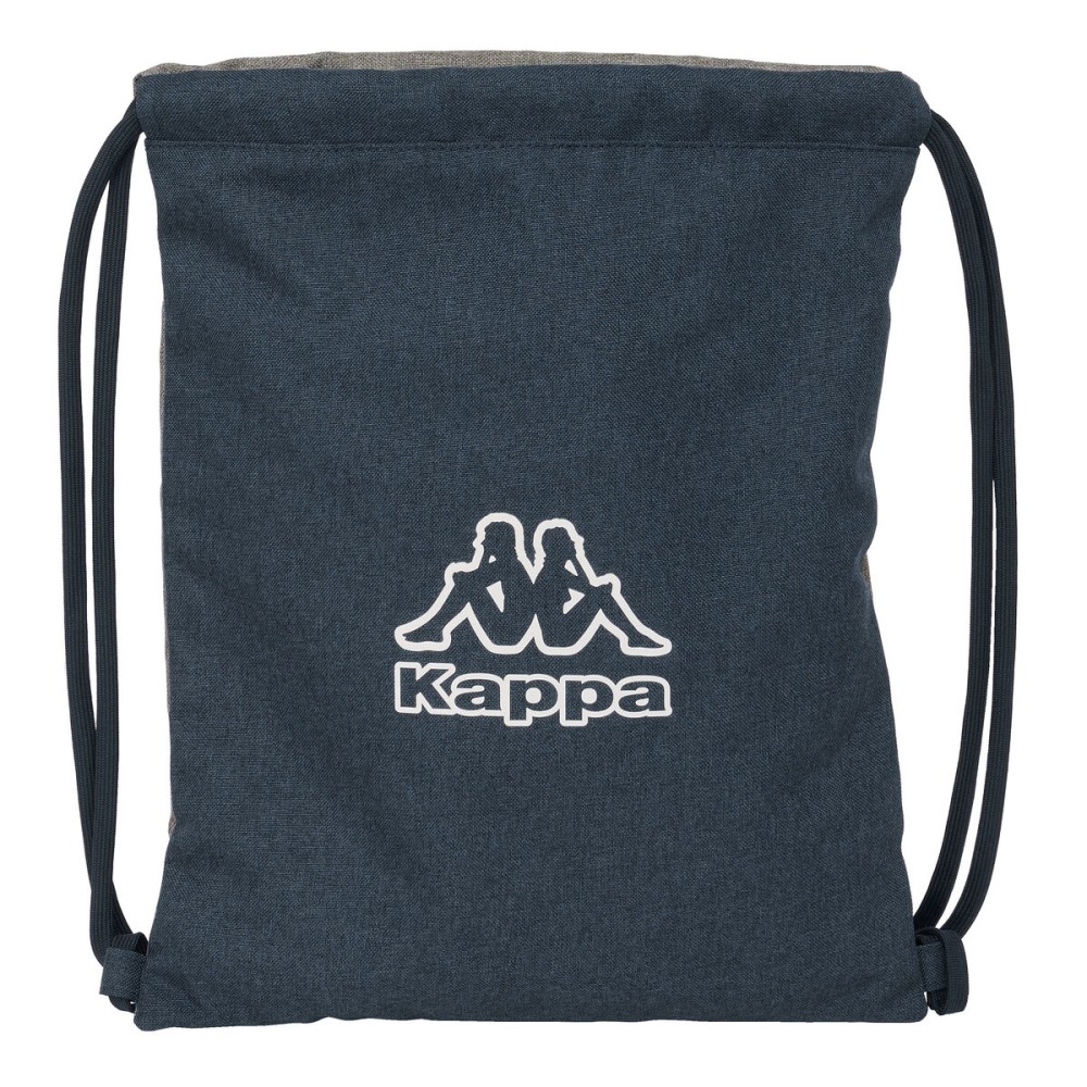 Backpack with Strings Kappa Dark navy Grey Navy Blue 35 x 40 x 1 cm