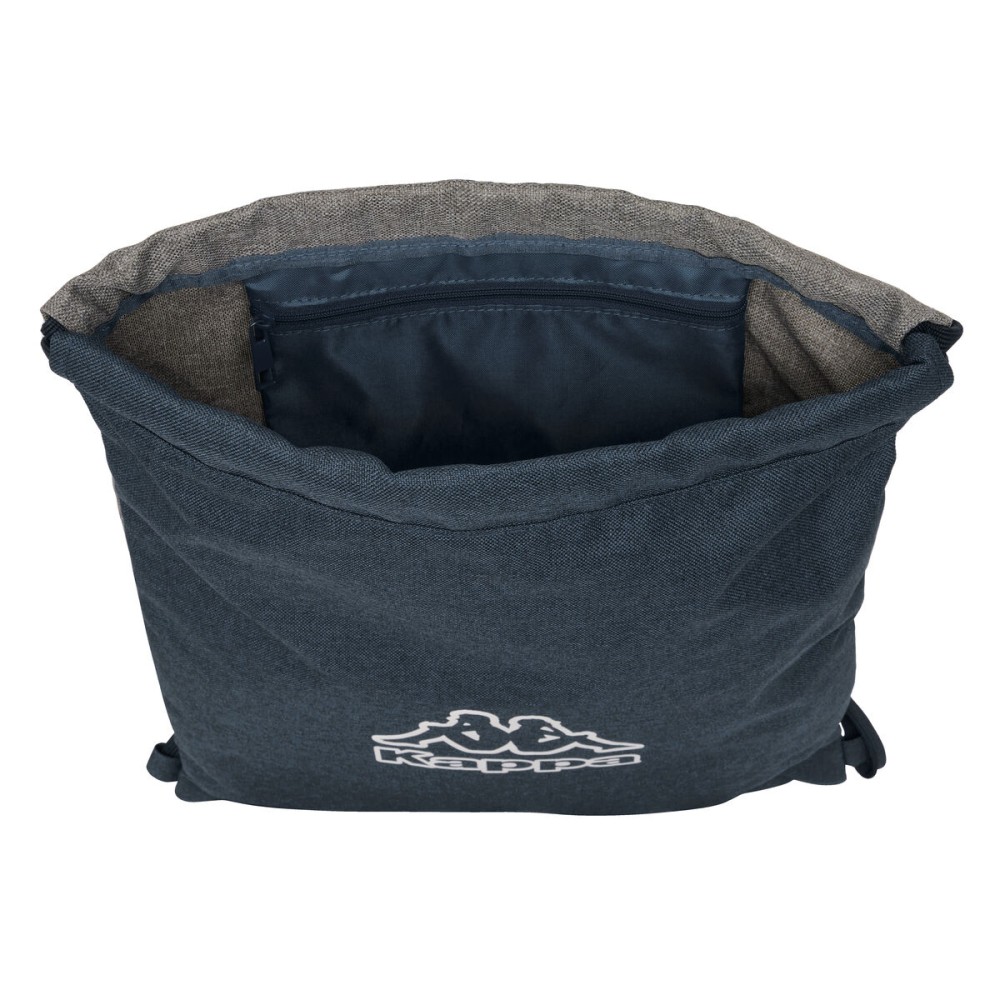 Rucksacktasche mit Bändern Kappa Dark navy Grau Marineblau 35 x 40 x 1 cm