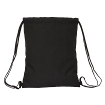 Backpack with Strings Kappa Black Black 35 x 40 x 1 cm