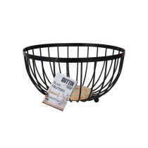 Obstschale Confortime Rustic Schwarz 25 x 25 x 13 cm 390 cm (12 Stück)