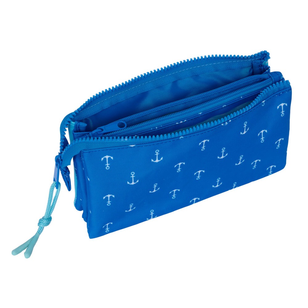 Trousse Fourre-Tout Double Donald Bleu 22 x 12 x 3 cm