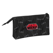 Trousse Fourre-Tout Double Star Wars The fighter Noir 22 x 12 x 3 cm