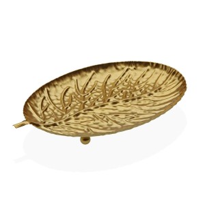 Tischdekoration Versa Gold Metall 15,5 x 1,8 x 25 cm Laken