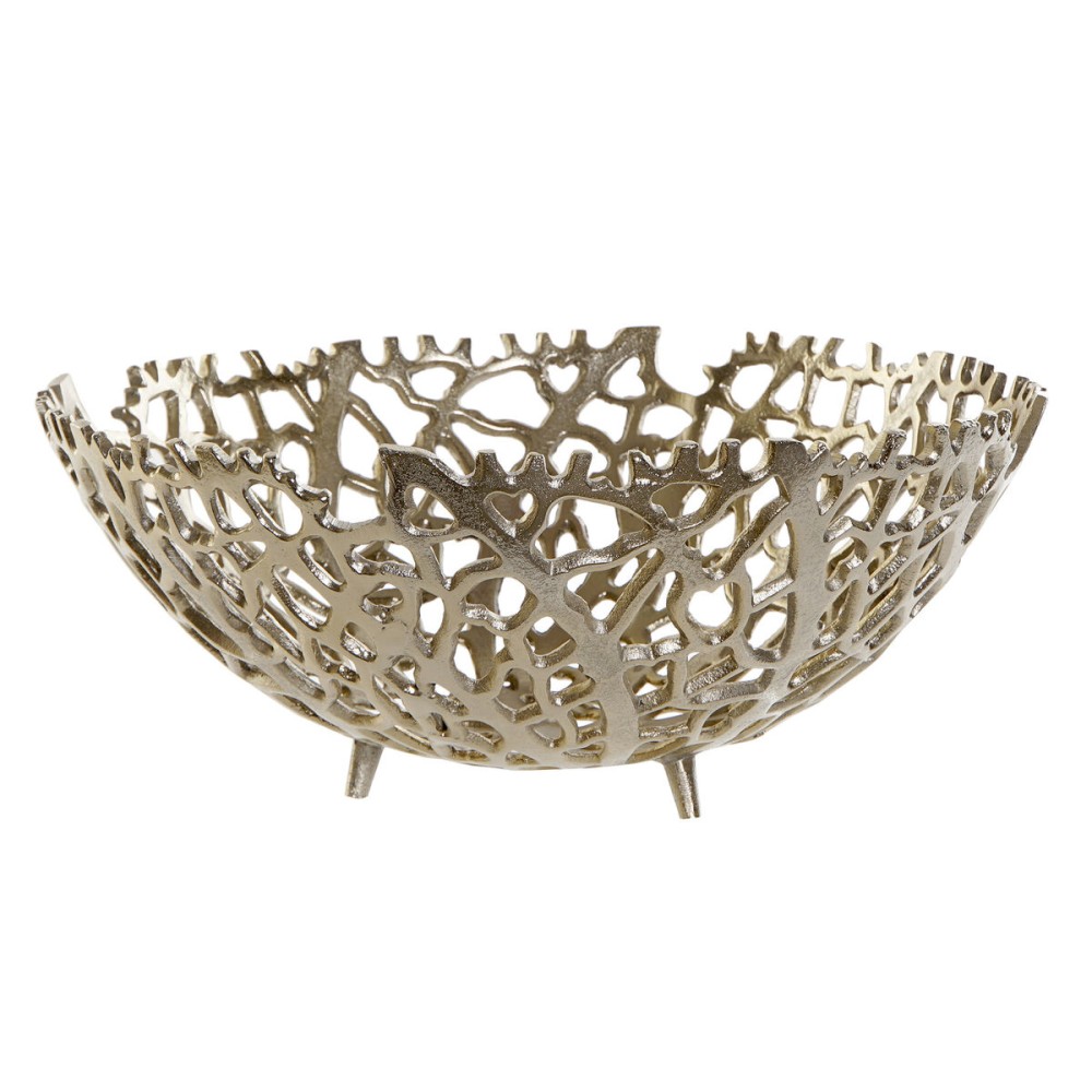 Centre de Table Home ESPRIT Doré Aluminium 34 X 34 X 12 cm