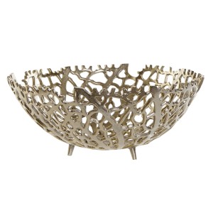 Centre de Table Home ESPRIT Doré Aluminium 34 X 34 X 12 cm