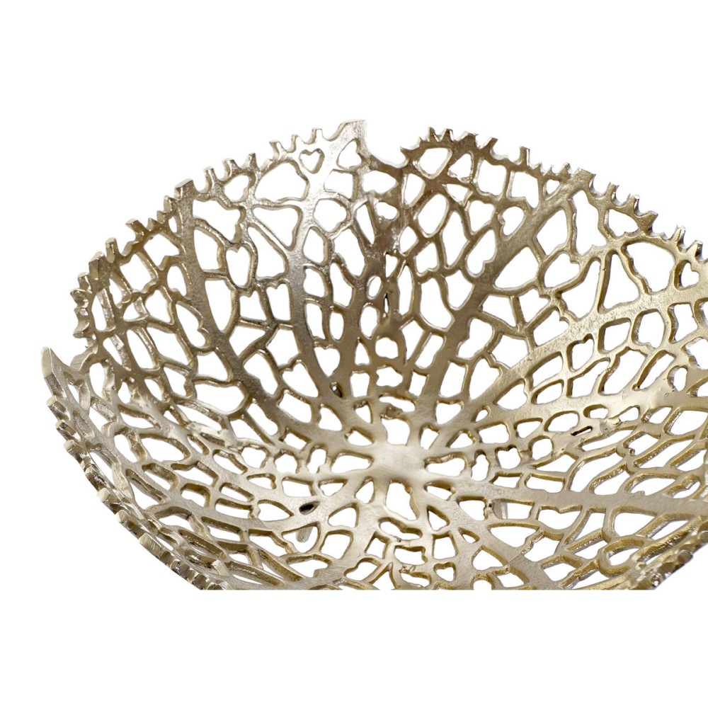 Centerpiece Home ESPRIT Golden Aluminium 34 X 34 X 12 cm
