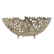 Centerpiece Home ESPRIT Golden Aluminium 34 X 34 X 12 cm