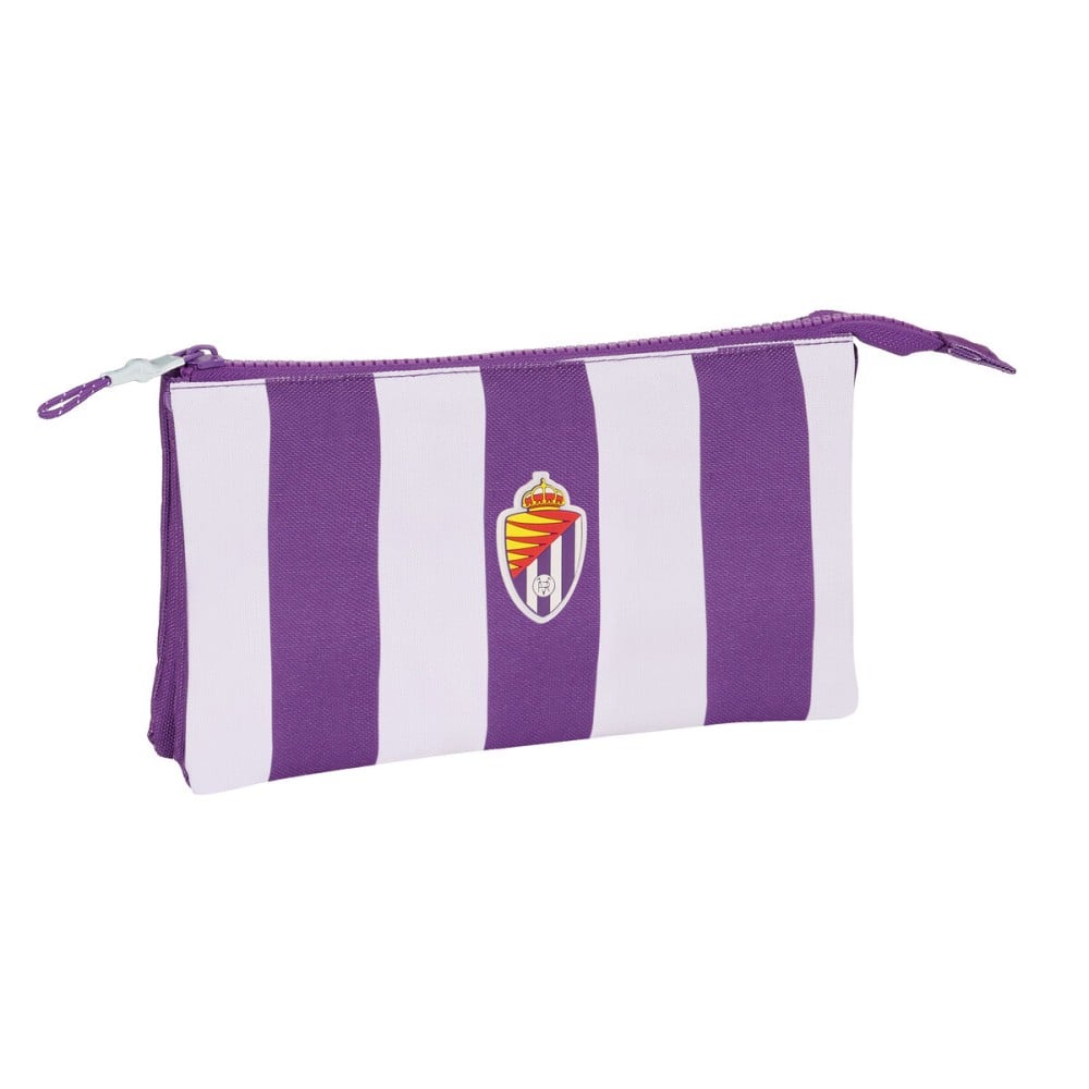 Zweifaches Mehrzweck-Etui Real Valladolid C.F. Lila 22 x 12 x 3 cm