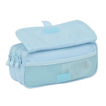 Trousse Fourre-Tout Triple Glow Lab Cisnes Bleu clair 21,5 x 10 x 8 cm