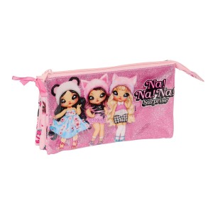 Trousse Fourre-Tout Double Na!Na!Na! Surprise Fabulous Rose 22 x 12 x 3 cm