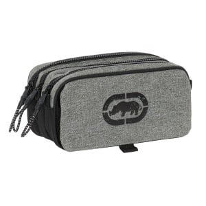 Trousse Fourre-Tout Triple Eckō Unltd. Rhino Noir Gris 21,5 x 10 x 8 cm