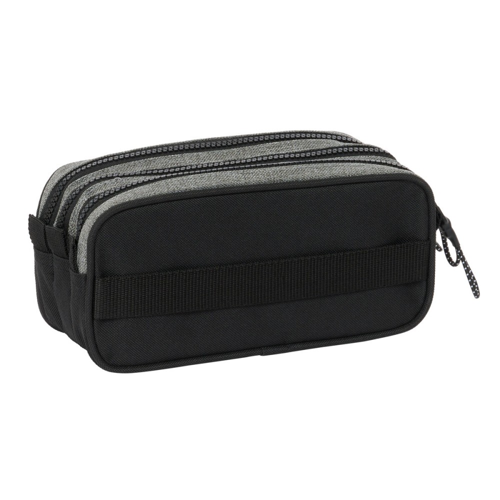 Trousse Fourre-Tout Triple Eckō Unltd. Rhino Noir Gris 21,5 x 10 x 8 cm