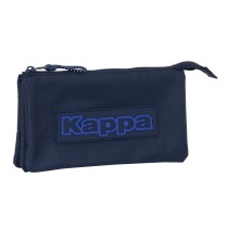 Trousse Fourre-Tout Triple Kappa Blue night Blue marine 22 x 12 x 3 cm