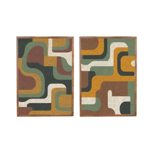 Cadre Home ESPRIT Coton Bois d'acacia 75 x 3 x 105 cm