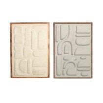 Cadre 3D Home ESPRIT Coton Bois d'acacia 75 x 3 x 105 cm