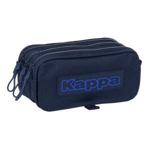 Dreifaches Mehrzweck-Etui Kappa Blue night Marineblau 21,5 x 10 x 8 cm