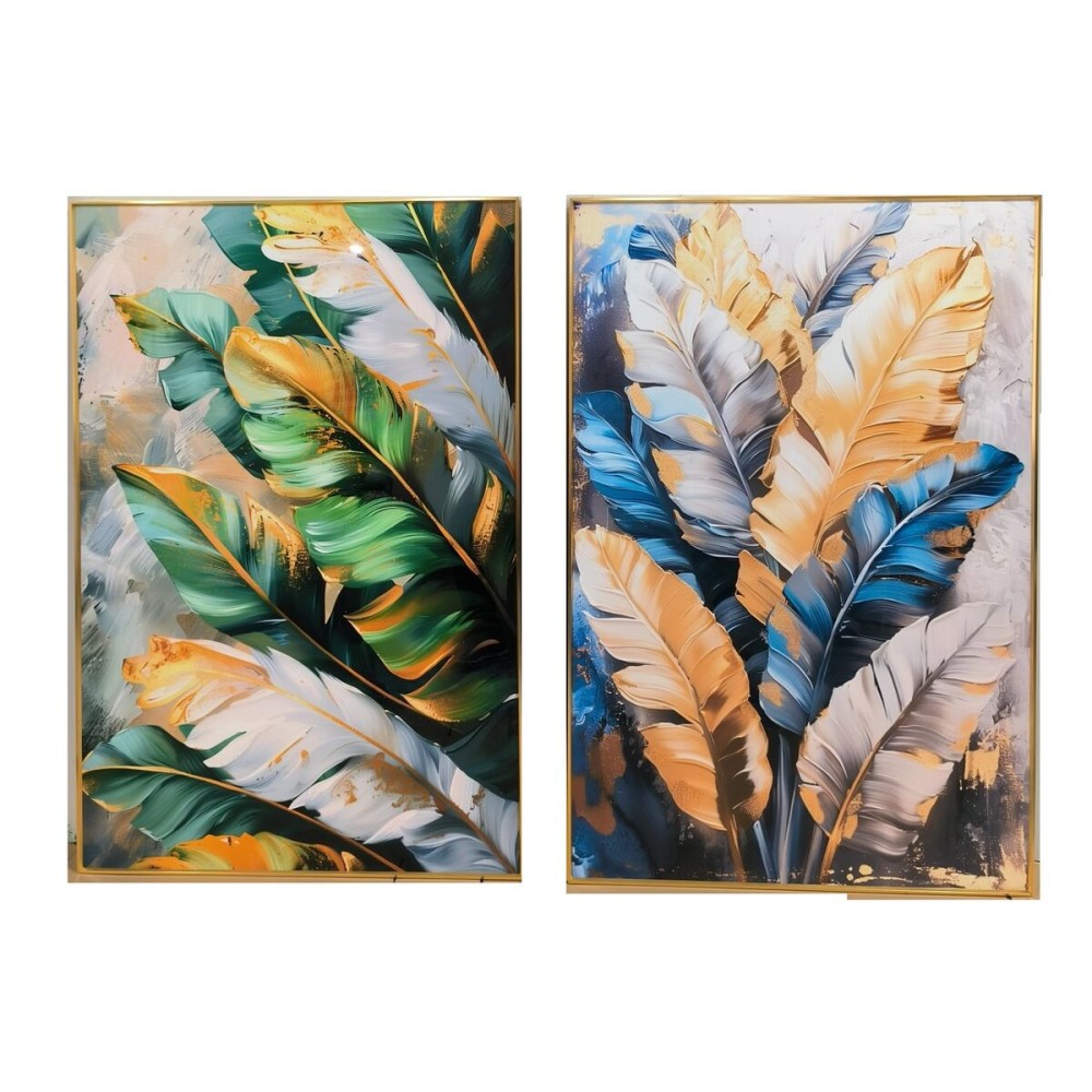 Painting Home ESPRIT Aluminium MDF Wood 80 x 3,5 x 120 cm