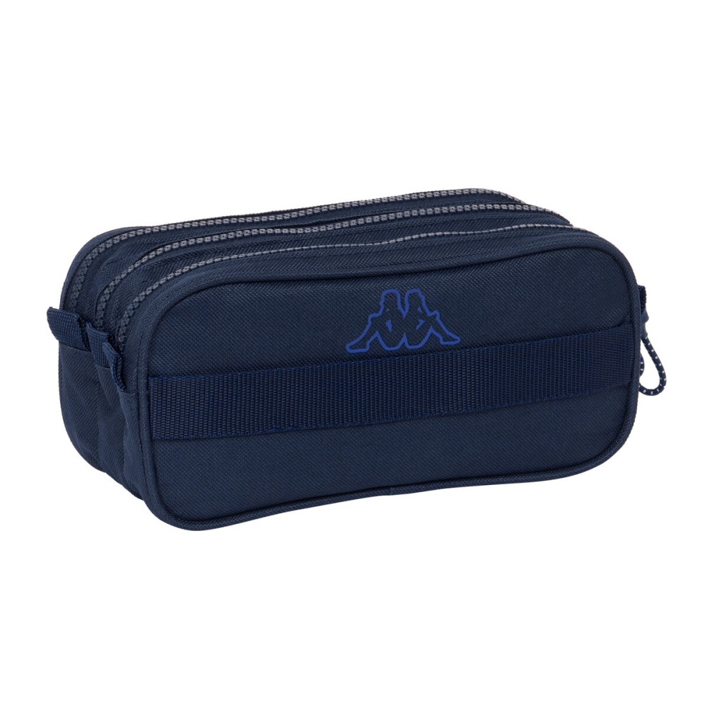 Trousse Fourre-Tout Triple Kappa Blue night Blue marine 21,5 x 10 x 8 cm