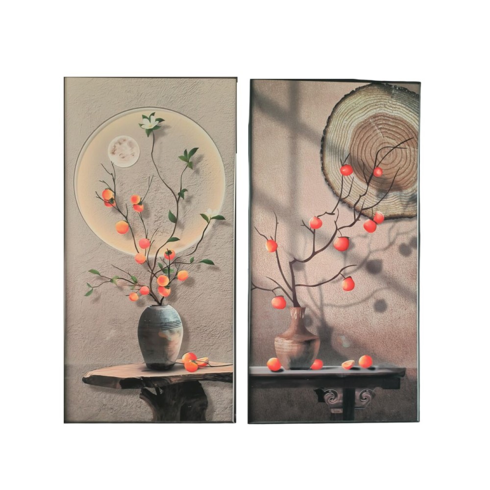Painting Home ESPRIT Aluminium MDF Wood 80 x 3,5 x 160 cm