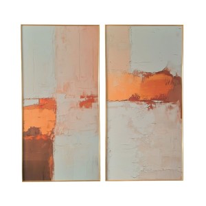 Cadre Home ESPRIT Aluminium Bois MDF 80 x 3,5 x 160 cm