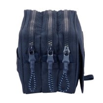 Trousse Fourre-Tout Triple Kappa Blue night Blue marine 21,5 x 10 x 8 cm