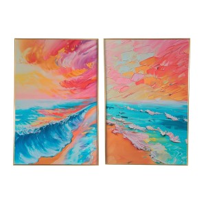 Painting Home ESPRIT Aluminium MDF Wood 80 x 3,5 x 120 cm