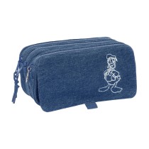 Trousse Fourre-Tout Triple Donald Bleu 21,5 x 10 x 8 cm