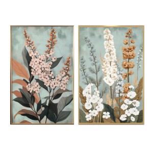 Cadre Home ESPRIT Aluminium Bois MDF 80 x 3,5 x 120 cm