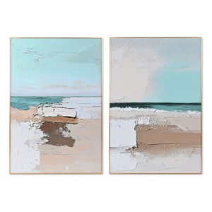 Cadre Home ESPRIT Aluminium Bois MDF 80 x 3,5 x 120 cm