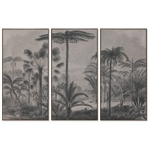 Jeu de 3 tableaux Home ESPRIT Jute polystyrène 180 x 4 x 120 cm (3 Pièces)