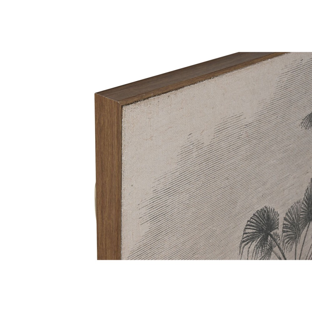 Jeu de 3 tableaux Home ESPRIT Jute polystyrène 180 x 4 x 120 cm (3 Pièces)