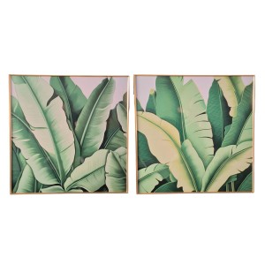 Cadre Home ESPRIT Aluminium Bois MDF 80 x 3,5 x 80 cm