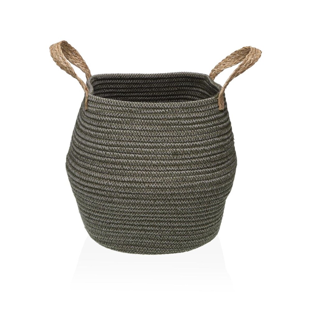 Dekorativer Korb Versa Grau 22 x 30 x 22 cm