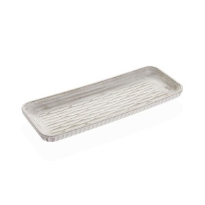 Centre de Table Versa Blanc Bois MDF 15,5 X 6,5 X 40 CM