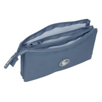 Trousse Fourre-Tout Triple El Ganso Bleu 22 x 12 x 3 cm