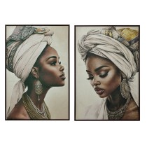 Painting Home ESPRIT Velvet polystyrene 83 x 4 x 123 cm