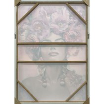 Cadre Home ESPRIT Velours polystyrène 103 x 4,5 x 143 cm