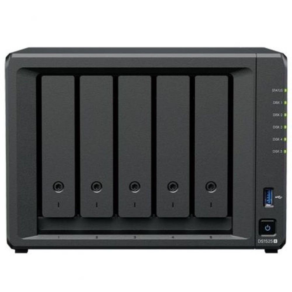 Stockage en Réseau NAS Synology DS1525+ Noir AMD Ryzen V1500B