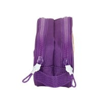 Trousse Fourre-Tout Double Real Valladolid C.F. Blanc Violet 21 x 8 x 6 cm