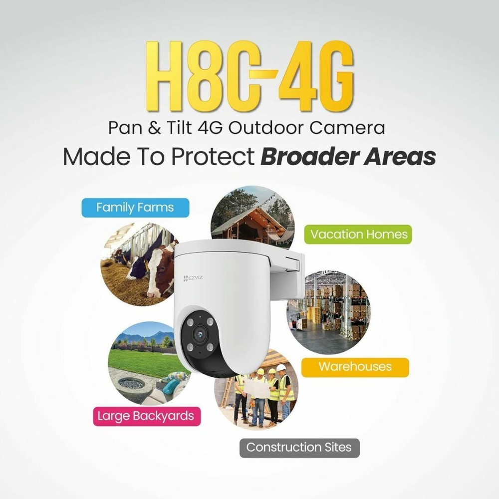 Camescope de surveillance Ezviz H8C 4G