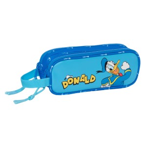 Trousse Fourre-Tout Double Donald Bleu 21 x 8 x 6 cm